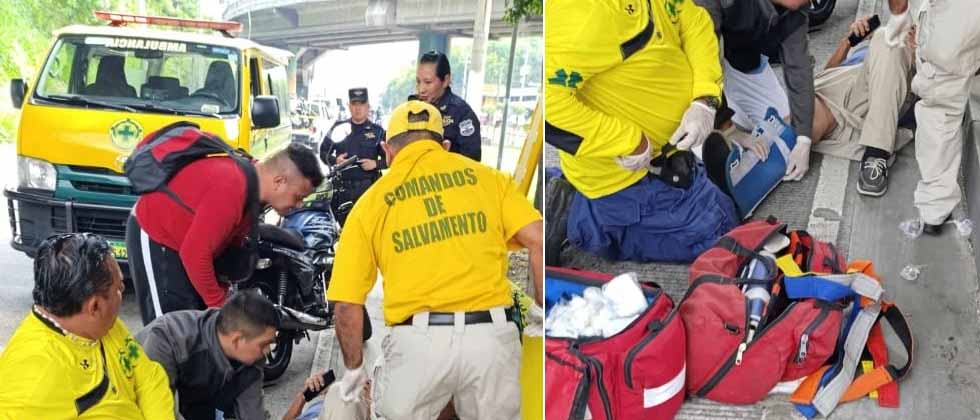 Conductor huye tras arollar a un adulto mayor sobre el bulevar del Ejército