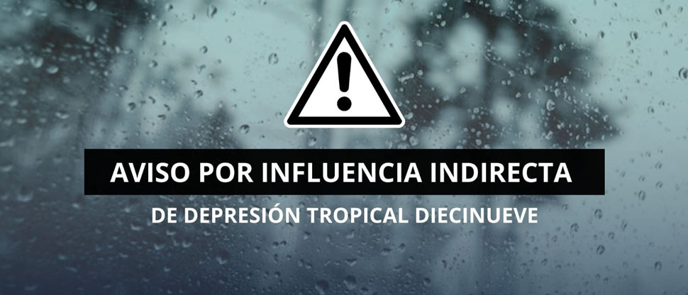 Protección Civil emite aviso por tormenta tropical Sara