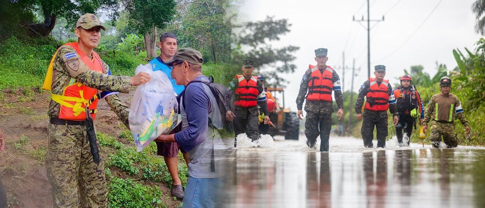 Contingente salvadoreño evalúa accesos para entregar ayuda a afectados en Costa Rica