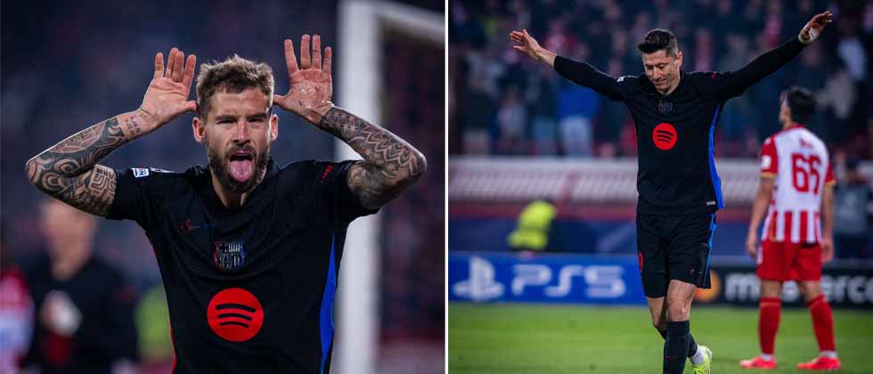 El Barcelona golea a un débil Estrella Roja en Champions