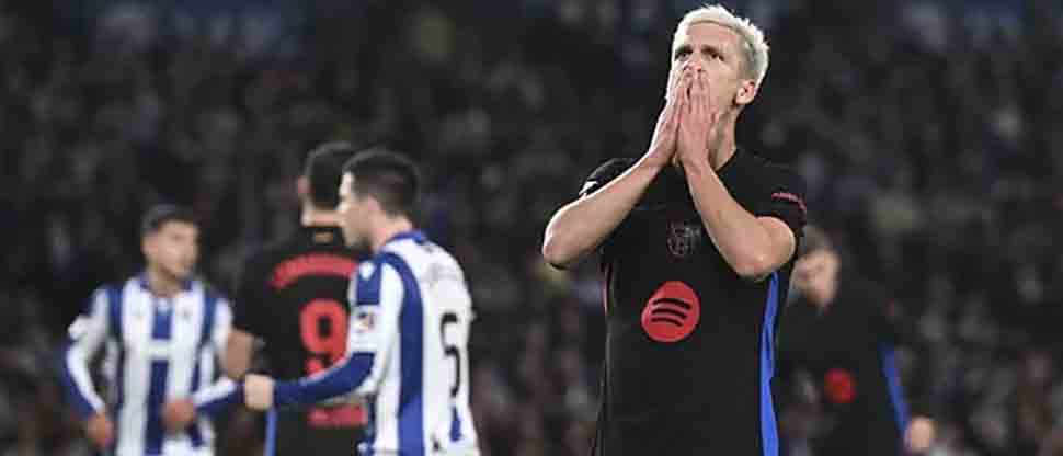 Barcelona no le salió nada y le tocó perder contra la Real Sociedad