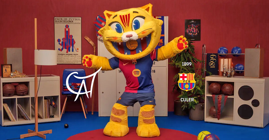 Este es Cat, la nueva mascota de Barca en su 125 Aniversario