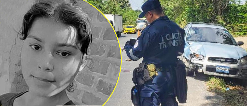 Ella era Xiomara, joven fallecida tras choque entre vehículo y motocicleta en Chalatenango