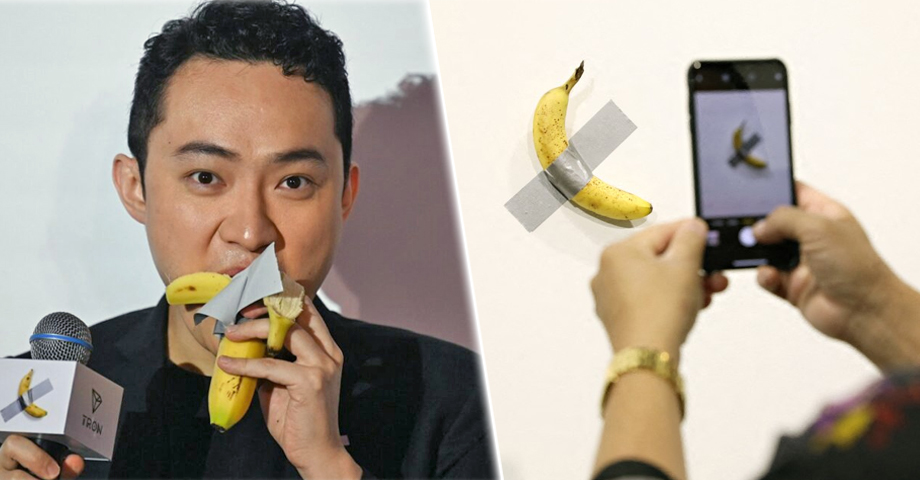 INCREIBLE: empresario pagó $6 millones por una banana artística y se la comió
