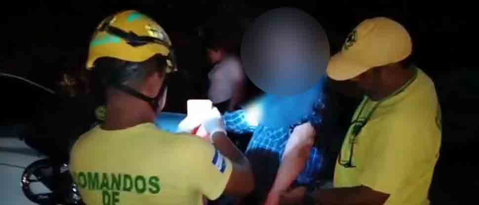 Hombre de 70 años resulta lesionado tras chocar en Juayúa