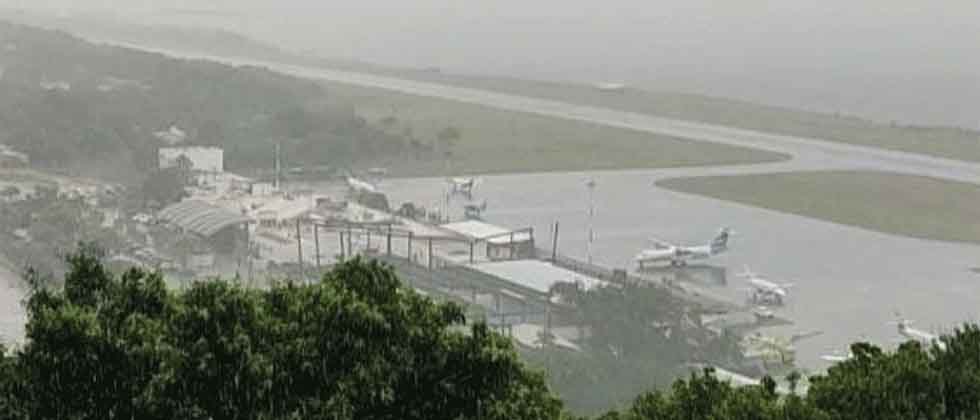 Suspenden operaciones en aeropuertos de Tegucigalpa, La Ceiba y Roatán por tormenta tropical Sara