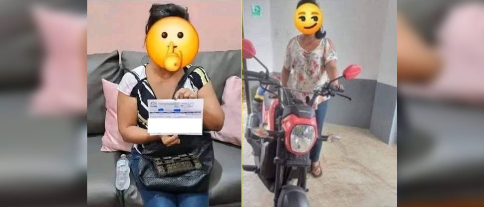Gana motocicleta en rifa entre clientes de motel y asegura desconocer cómo participó
