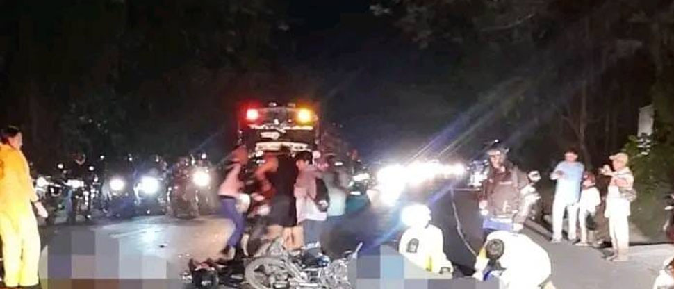 Exceso de velocidad provoca choque entre dos motociclistas en carretera Troncal del Norte