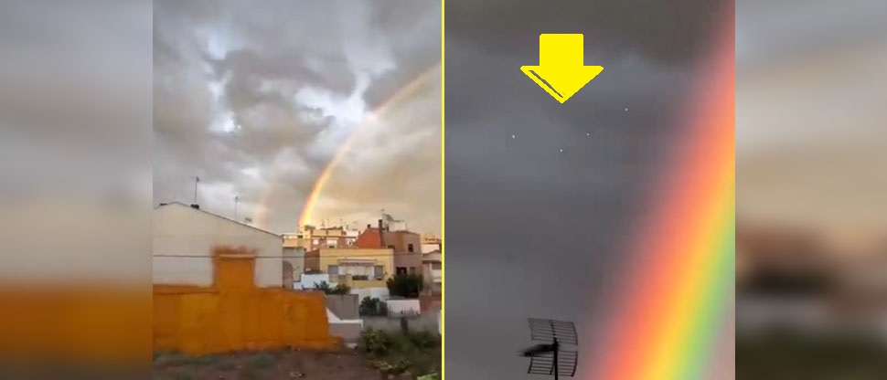 Captan misterioso avistamiento en el cielo de Barcelona, España