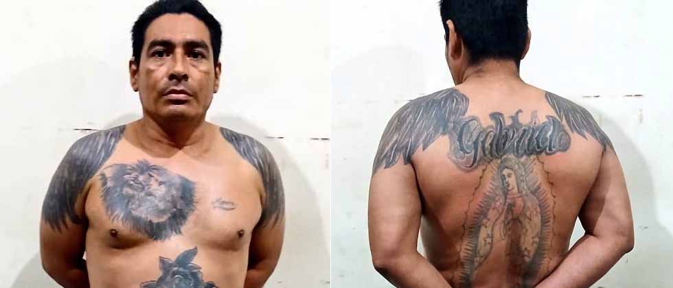 Cae peligroso pandillero que trató de ocultar sus tatuajes alusvios a la mara