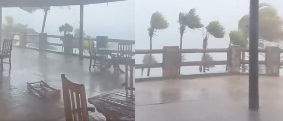 Tormenta tropical Sara llega a Roatán con vientos máximos de 65km por hora