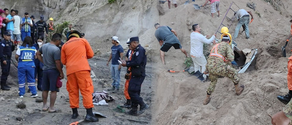 Identifican a uno de los dos trabajadores fallecidos en derrumben de tierra en San Pedro Perulapán