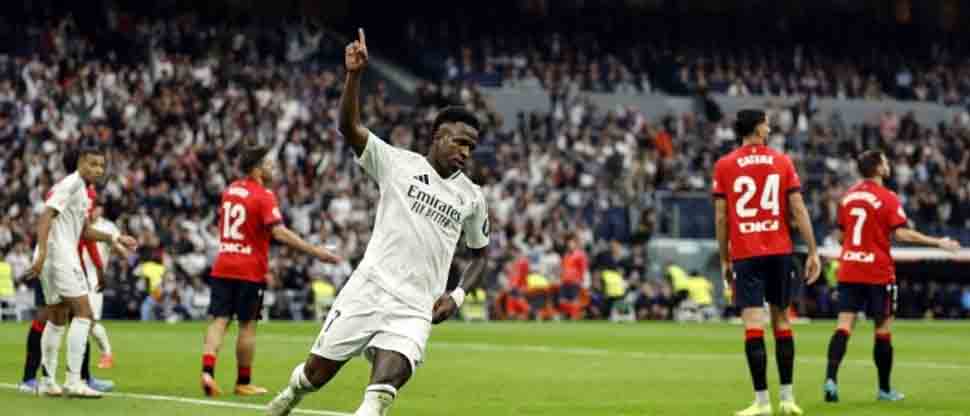 Real Madrid impone su clase y golea 4-0 al Osasuna