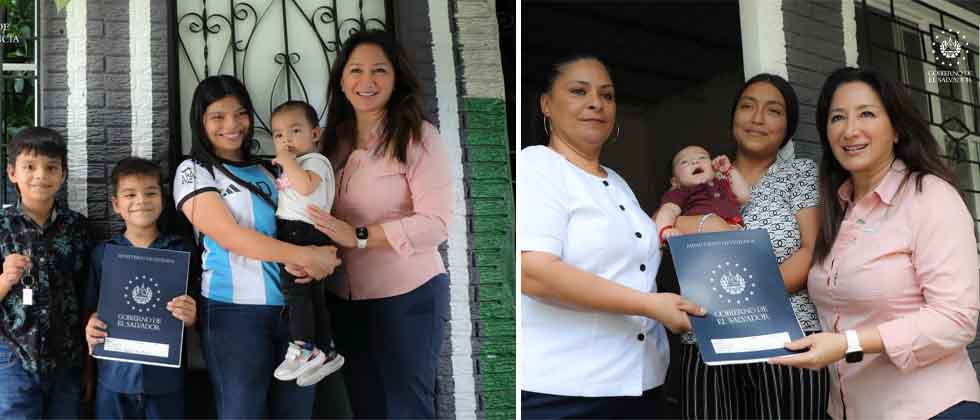 Entregan viviendas recuperadas a familias en Las Margaritas, Soyapango