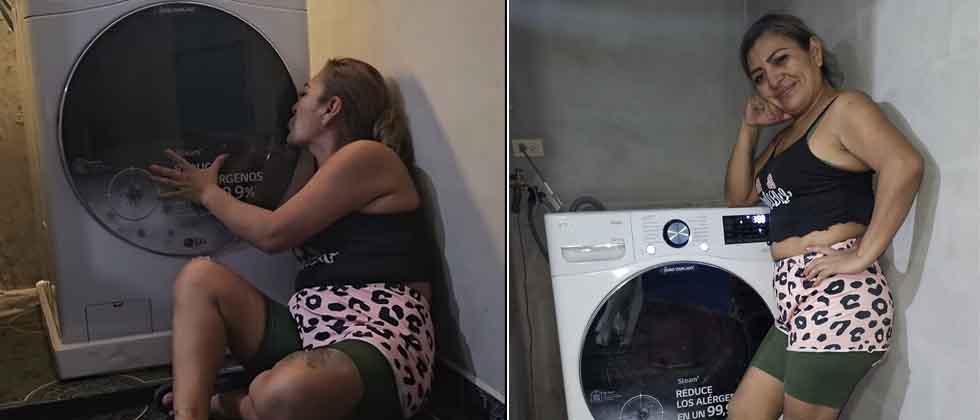 «Los envidiosos que soporten»: Yanira Berrios presume su nueva lavadora y secadora