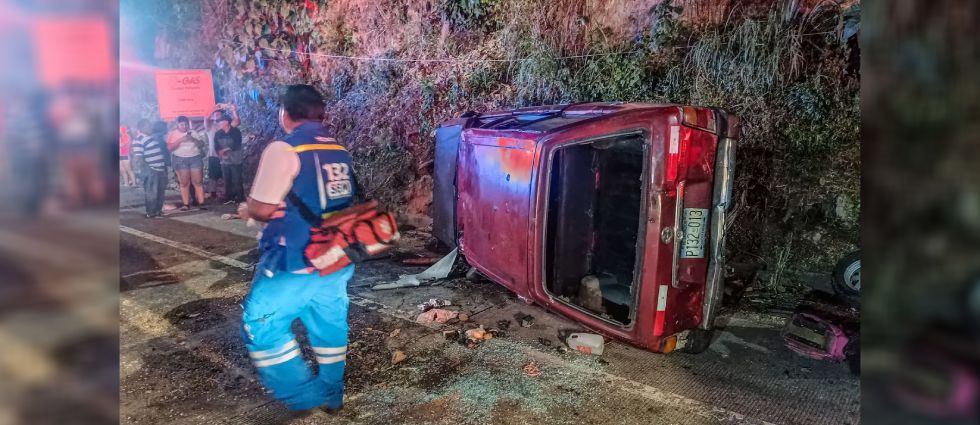 Reportan lesionados tras fuerte accidente vial en la carretera Troncal del Norte