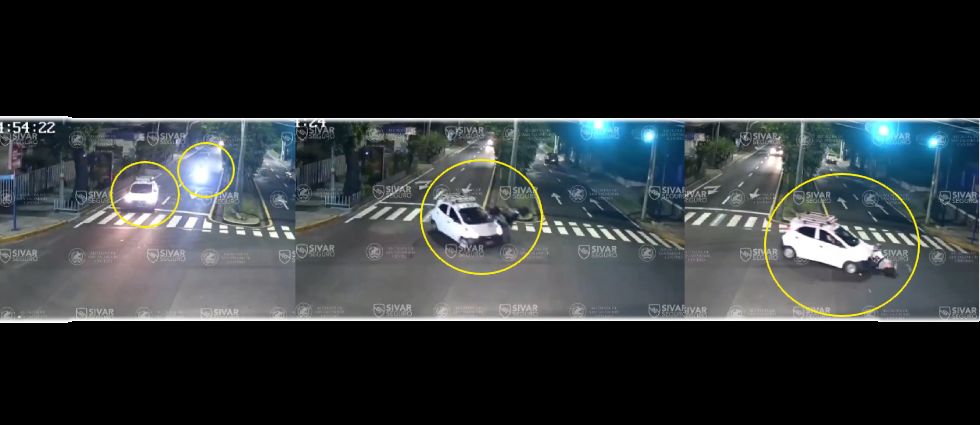 Captan grave accidente en la Manuel Enrique Araujo que dejó dos lesionados por automovilista distraído