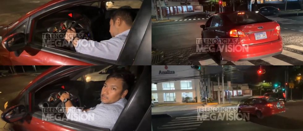 ¡Indignante! Ebrio se queda dormido mientras conducía y luego se cruza el semáforo en rojo en la Escalón