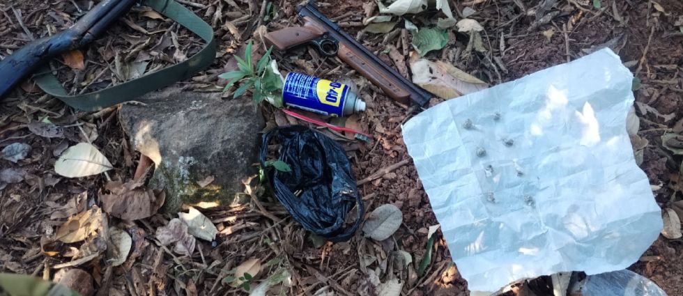 Militares hallan varios ilícitos abandonados en zona rural de Cabañas