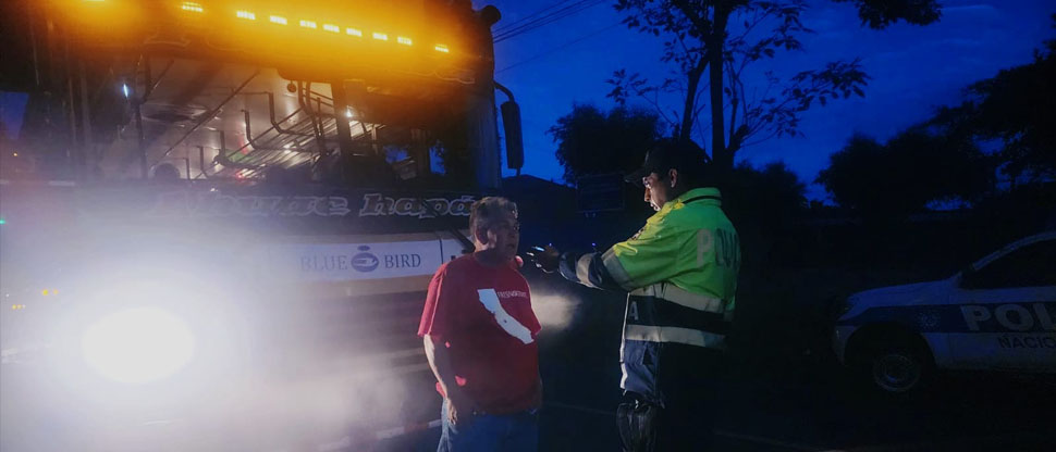 Instalan esta noche controles antidoping para detectar a conductores temerarios