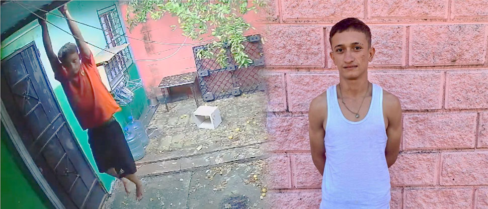 Cae ladrón grabado penetrando a una casa y que después trató de destruir la cámara