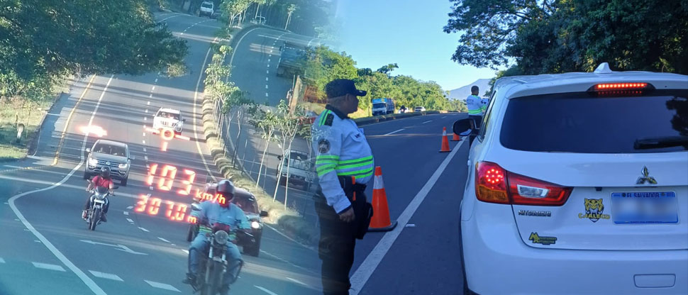 Continúan sorprendiendo a conductores imprudentes que sobrepasan el límite de velocidad