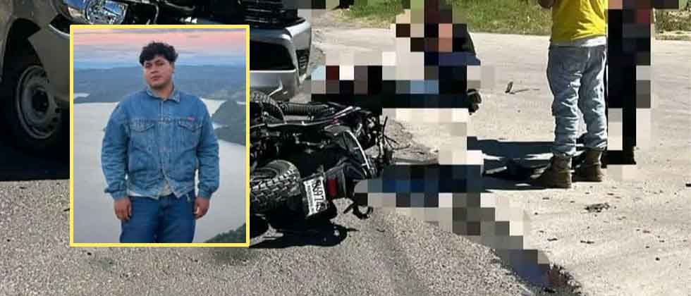 Él era Milton, motociclista de 20 años que falleció tras fuerte choque