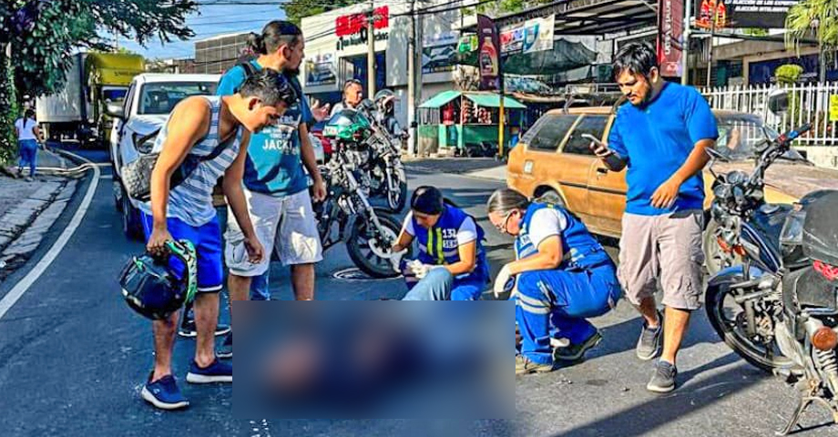 Persona de la tercera edad resulta con grave lesión tras accidentarse en Soyapango