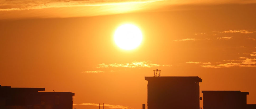 Vientos de menor intensidad y calor se espera para este lunes