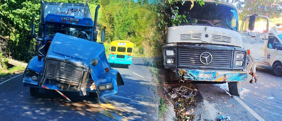 Choque entre rastra y camión deja varios lesionados en carretera Panamericana