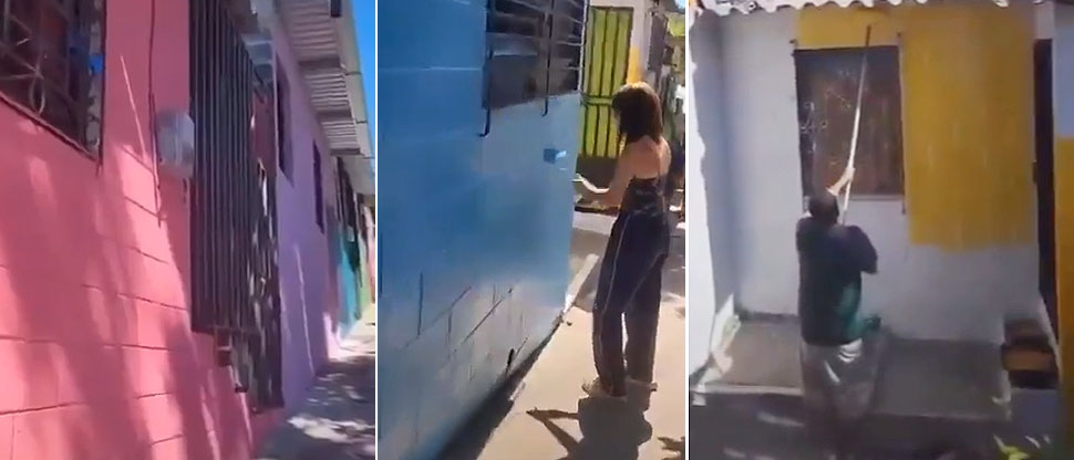 Familias de La Campanera relucen sus viviendas para destacar la transformación de su comunidad