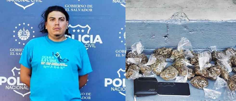 Tras denuncia ciudadana, capturan a sujeto que movía droga en Ilopango