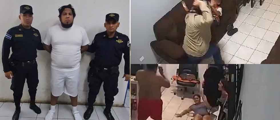 Presentan a sujeto que fue captado dando una paliza a su pareja e hijo