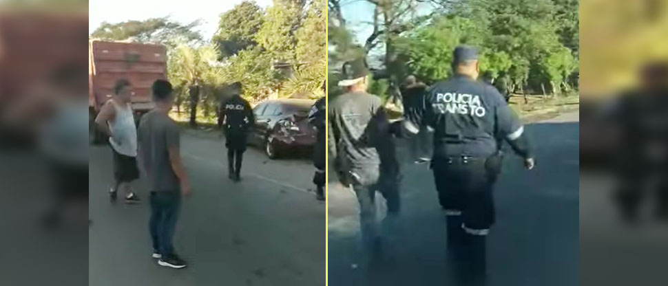 Se registra otro accidente en misma zona donde un hombre fue atropellado en carretera hacia Acajutla