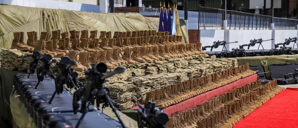 Entregan equipamiento a la Brigada Especial de seguridad Militar y Comandos de Fuerzas Especiales