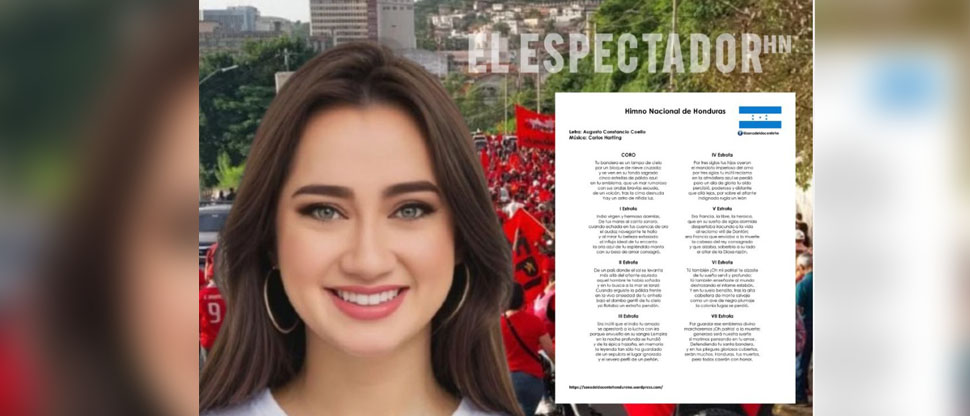 HONDURAS: Precandidata a diputada propone eliminar octava estrofa del Himno Nacional