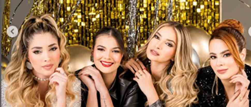 Con una sesión de fotos: Irene Castillo y su amigas desean una feliz Navidad