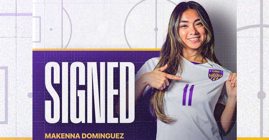 Salvadoreña Makenna Domínguez ya es jugadora de los Tigres de Louisiana
