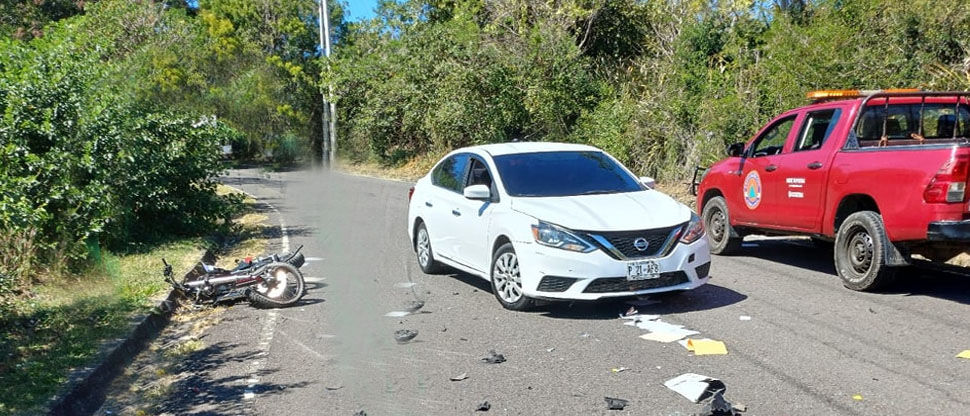Motociclista pierde la vida al accidentarse en carretera a San Juan Opico