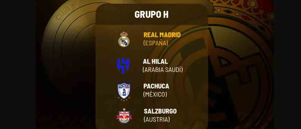 El Super Real Madrid jugará en el grupo H en el Mundial de Clubes