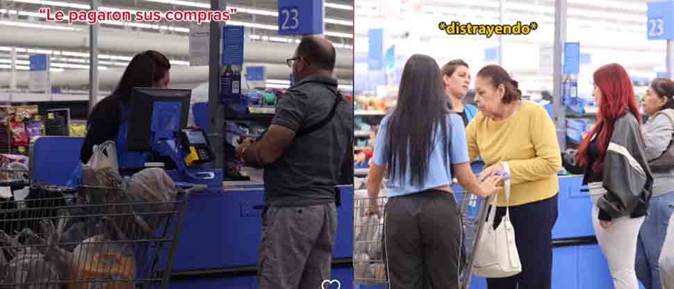 Nicolle Figueroa paga las compras del super a las personas para hacerle la navidad