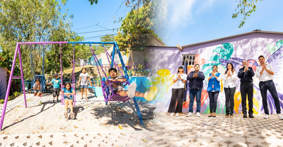 Inauguran el remodelado parque La Niña en reparto La Campanera, Soyapango