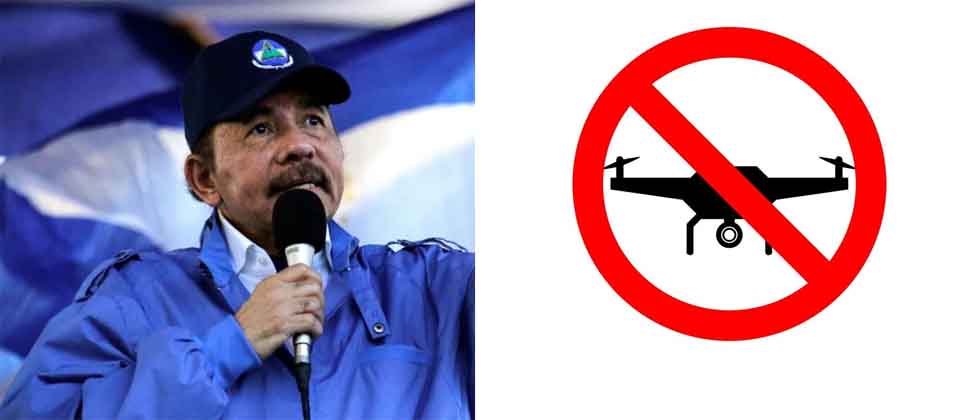 Daniel Ortega prohíbe los drones en Nicaragua 
