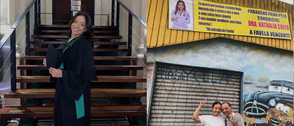 Mecánico realiza homenaje a su hija que se graduó de doctora: «No es plata ni oro»