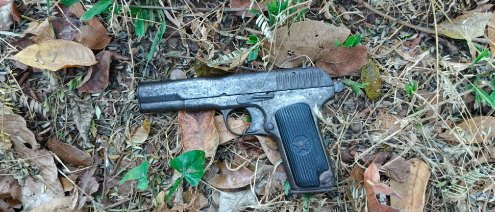 Tras denuncia ciudadana, militares ubican arma de fuego abandonada en Cabañas