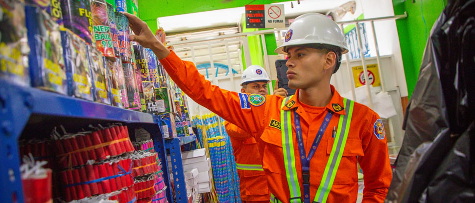 Intensifican supervisiones en coheterías para verificar que no se comercialice pólvora prohibida