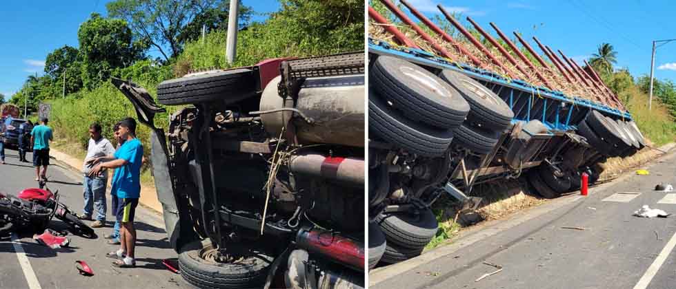 Motociclista gravemente lesionado tras impactar contra una rastra