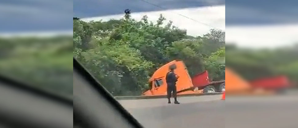 Reportan rastra accidentada en carretera Litoral
