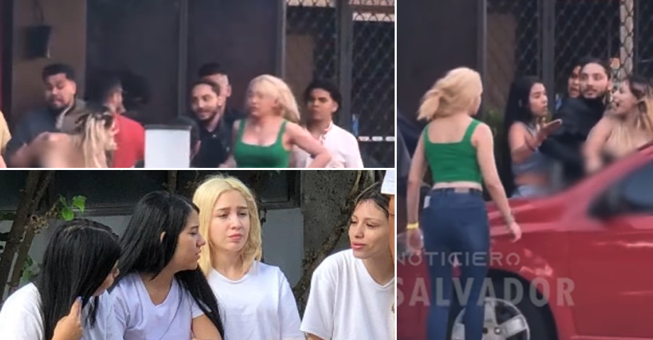 Llevan ante la justicia a mujeres que protagonizaron disturbios afuera de una cantina en San Salvador