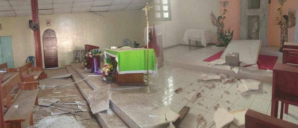 Fuerte sismo de anoche deja daños en una parroquia de La Unión